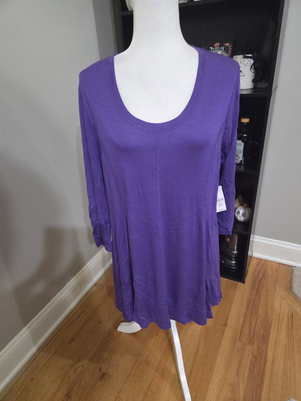 Catherines Purple Scoop Neck Tunic